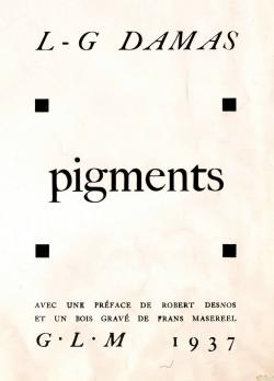 Si la couverture du recueil adopte les formes graphiques usuelles du goût des années 1930 (sobriété, équilibre, tracés géométriques épurés, fonctionnalisme), le frontispice de Frans Masereel s’impose avec une force éclatante.